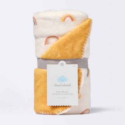  Plush Baby Blanket - Rainbows - Cloud Island™