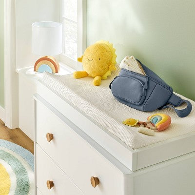  Muslin Waffle Changing Pad Cover - Cream - Cloud Island™