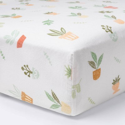  Fitted Crib Sheet Plants - Cloud Island™