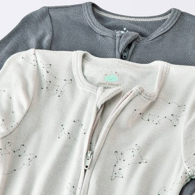  Baby Boys' 2pk Celestial Soft Blend Sleep N' Play - Cloud Island™ Gray