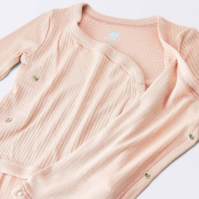  Baby Girls' 2pc Soft Blend Top & Bottom Set - Cloud Island™ Pink