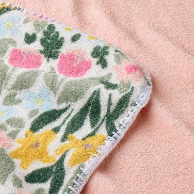  Plush Baby Blanket - Painterly Floral - Cloud Island™
