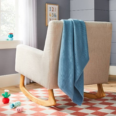  Knit Baby Blanket - Blue - Cloud Island™