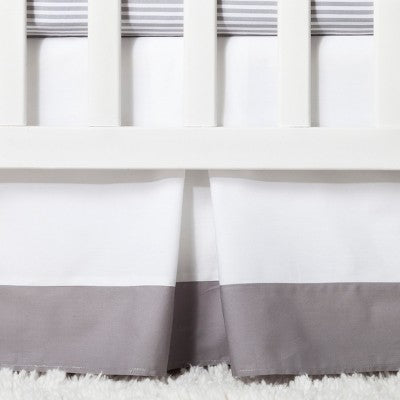  Crib Bedding Set Two By Two 4pc - Cloud Island™ Gray