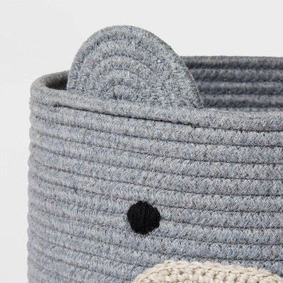  Coiled Rope Storage Bin Large Bear - Cloud Island™
