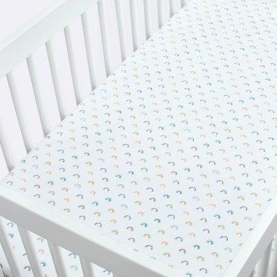  Fitted Crib Sheet Rainbows - Cloud Island™