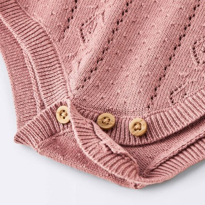  Baby Girls' Tank Sweater Romper - Cloud Island™ Purple