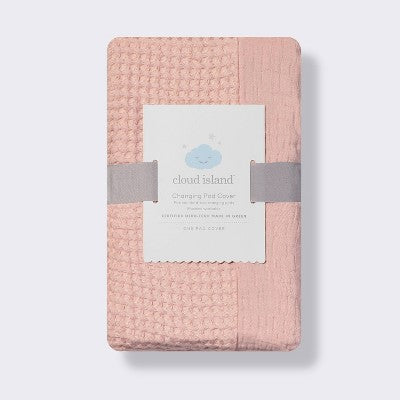  Muslin Waffle Changing Pad Cover - Pink - Cloud Island™