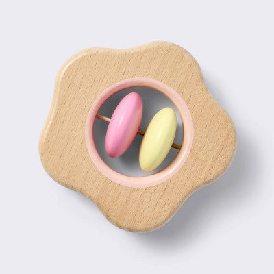  Wooden Baby Rattle - Flower - Cloud Island™
