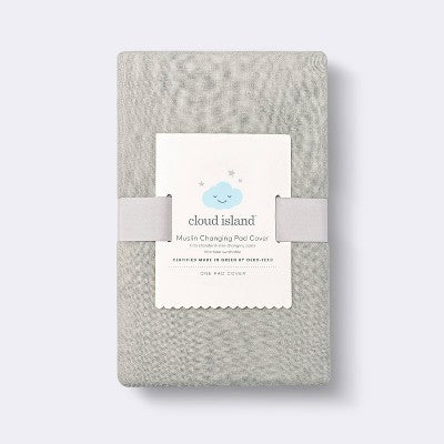  Muslin Changing Pad Cover - Gray - Cloud Island™