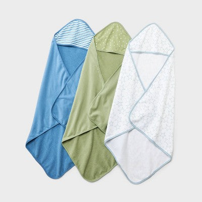  Baby 3pk Hooded Towel - Cloud Island™