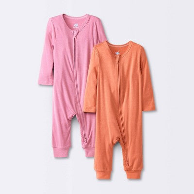  Baby Girls' 2pk Premium Romper - Cloud Island™