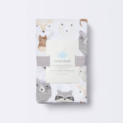  Plush Changing Pad Cover Woodland Animals - Cloud Island™