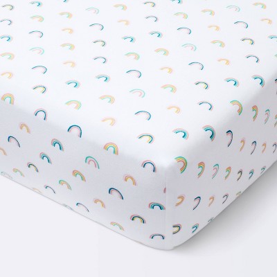  Fitted Crib Sheet Rainbows - Cloud Island™