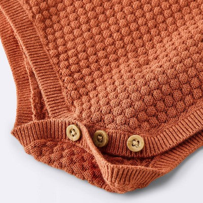  Baby Girls' 2pc Sweater Romper Set - Cloud Island™ Brown