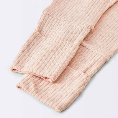  Baby Girls' 2pc Soft Blend Top & Bottom Set - Cloud Island™ Pink