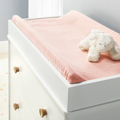  Muslin Changing Pad Cover - Pink - Cloud Island™