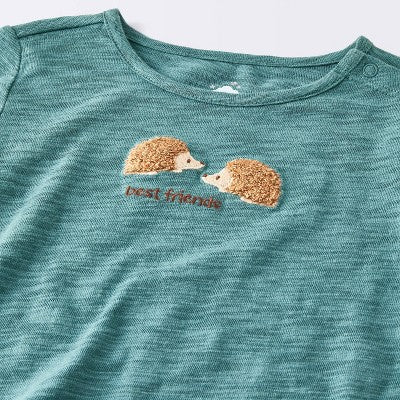  Baby Boys' 2pc Hedgehog Graphic Jogger Pants Set - Cloud Island™ Teal