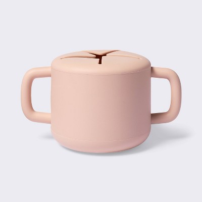  Silicone Snack Cup & Lid - Pink - Cloud Island™