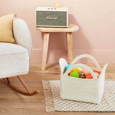  Coiled Rope Square Storage Arch Bin - Cloud Island™ Cream M