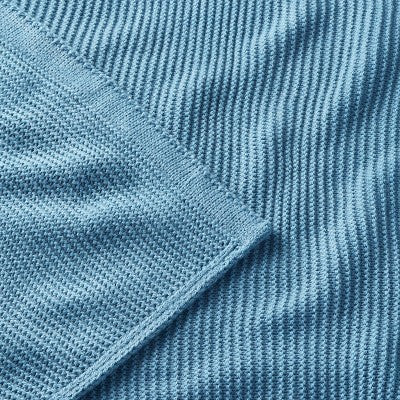  Knit Baby Blanket - Blue - Cloud Island™
