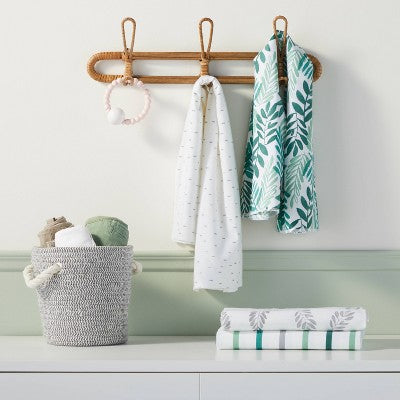 Flannel Baby Blanket - Cloud Island™ Green 4pk