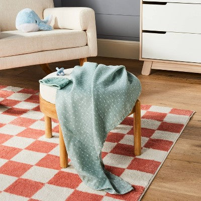  Hospital Muslin Swaddle And Hat Gift Set - 2ct - Green - Cloud Island™
