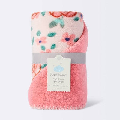  Plush Baby Blanket - Floral Blooms - Cloud Island™