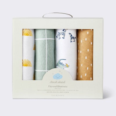  Flannel Baby Blanket - Safari Suns - Cloud Island™