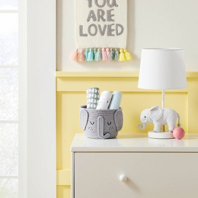 Coiled Rope Small Round Storage Basket - Elephant - Cloud Island™
