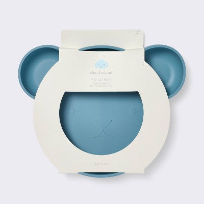  Silicone Dining Plate - Blue Bear - Cloud Island™