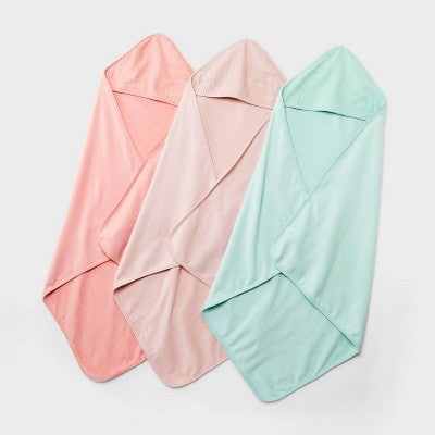  Baby 3pk Muslin Hooded Towel - Cloud Island™