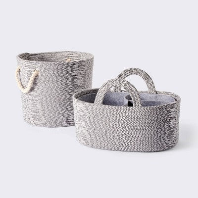  Coiled Rope Diaper Caddy With Dividers - Cloud Island™