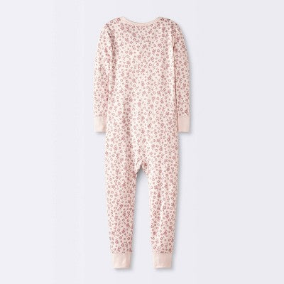  Toddler Girls' Smooth Jersey Snug Fit Union Suit - Cloud Island™ Pink
