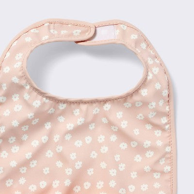  Water Resistant Bibs - 3pk - Floral/Checkerboard - Cloud Island™