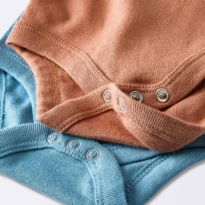  Baby 7pk Short Sleeve Bodysuit - Cloud Island™ Orange