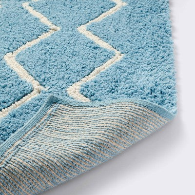  4'x6' Area Rug - Zig Zag/Blue - Cloud Island™
