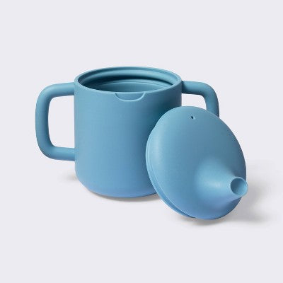  8oz Silicone Sippy Cup - Blue - Cloud Island™