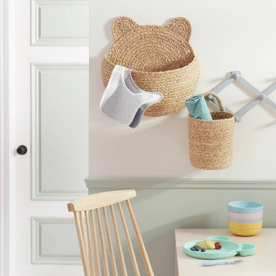  Small Hanging Woven Basket With One Handle - Cloud Island™