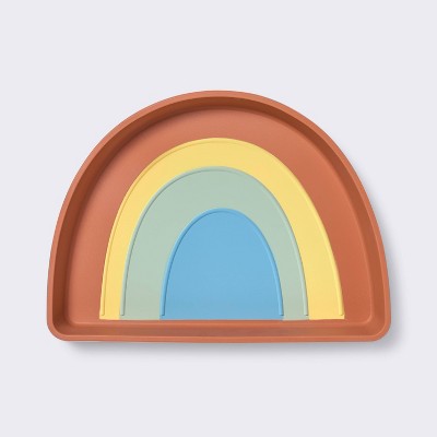  Silicone Dining Plate - Rainbow - Cloud Island™