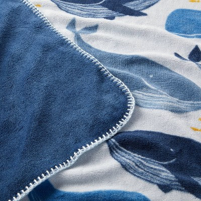  Plush Baby Blanket - Whales - Cloud Island™