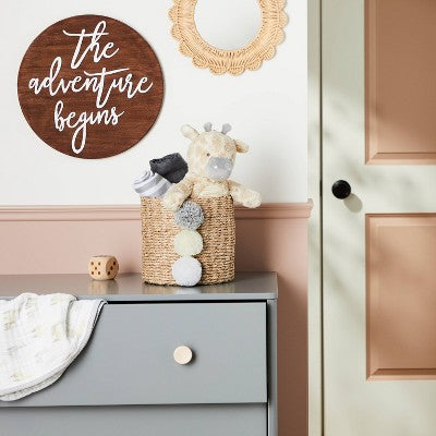  Small Paper Rope Decorative Basket Neutrals - Cloud Island™