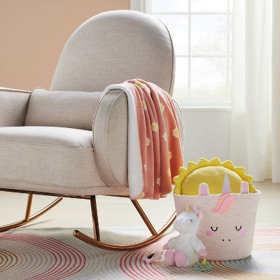  Coiled Rope Medium Round Storage Decorative Basket - Unicorn - Cloud Island™