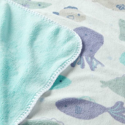  Plush Baby Blanket - Fish - Cloud Island™