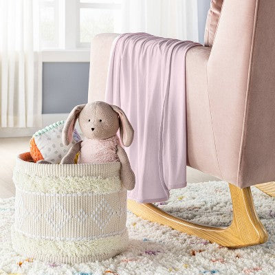  Rayon From Bamboo Swaddle Baby Blanket - Light Pink - Cloud Island™