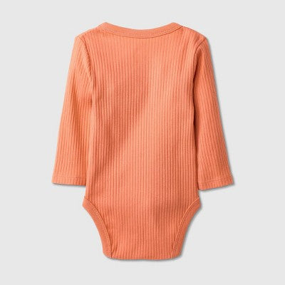  Baby Girls' 3pk Side Snap Long Sleeve Bodysuit - Cloud Island™ Pink