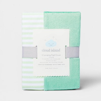  Wipeable Changing Pad Cover Stripe - Cloud Island™ Green