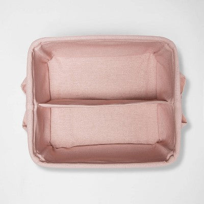  Decorative Storage Bin With Side Tie Medium - Cloud Island™ Pink