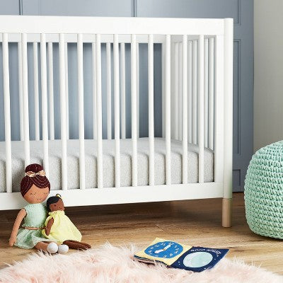  Fitted Jersey Crib Sheet Knit Heather Gray - Cloud Island™ Gray