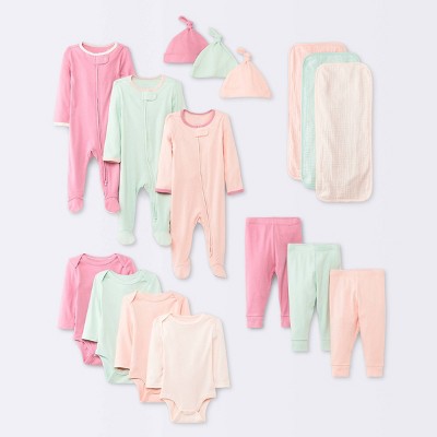  Baby Girls' Layette Gifting Bundle - Cloud Island™ Pink